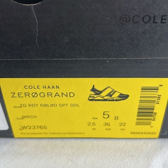 Cole Haan Zerogrand Radiant Double Band Sandal- Birch/Peach- Size 5 B- NIB - Picture 7 of 7